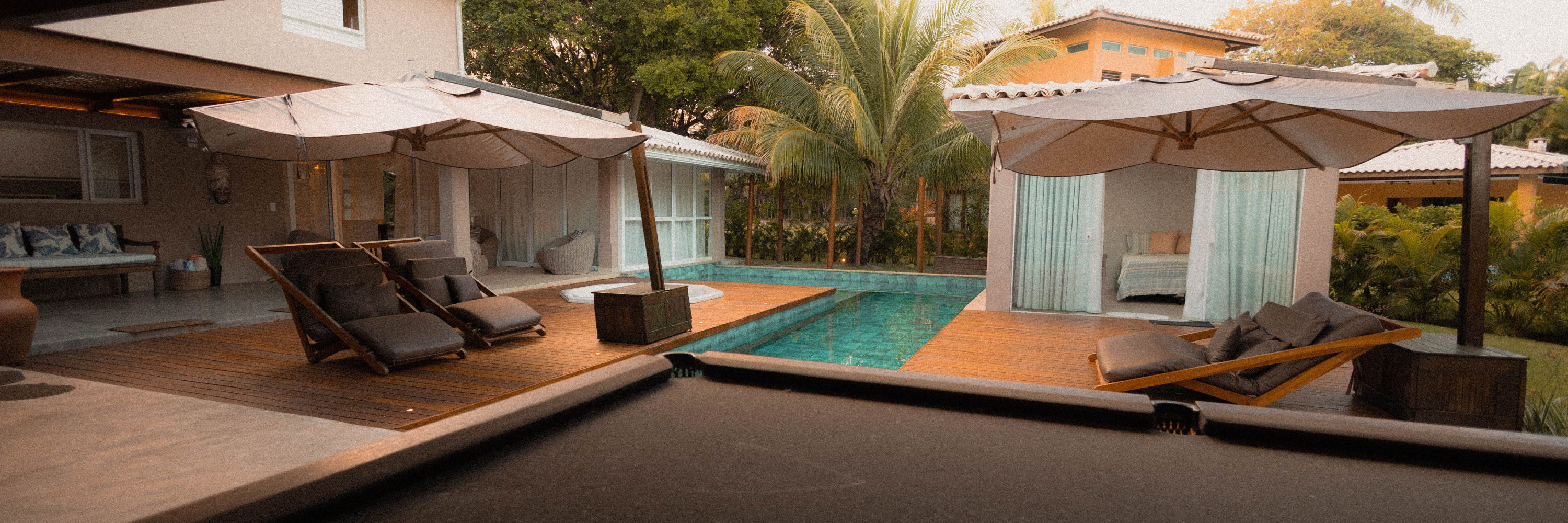 Poolside Umbrellas