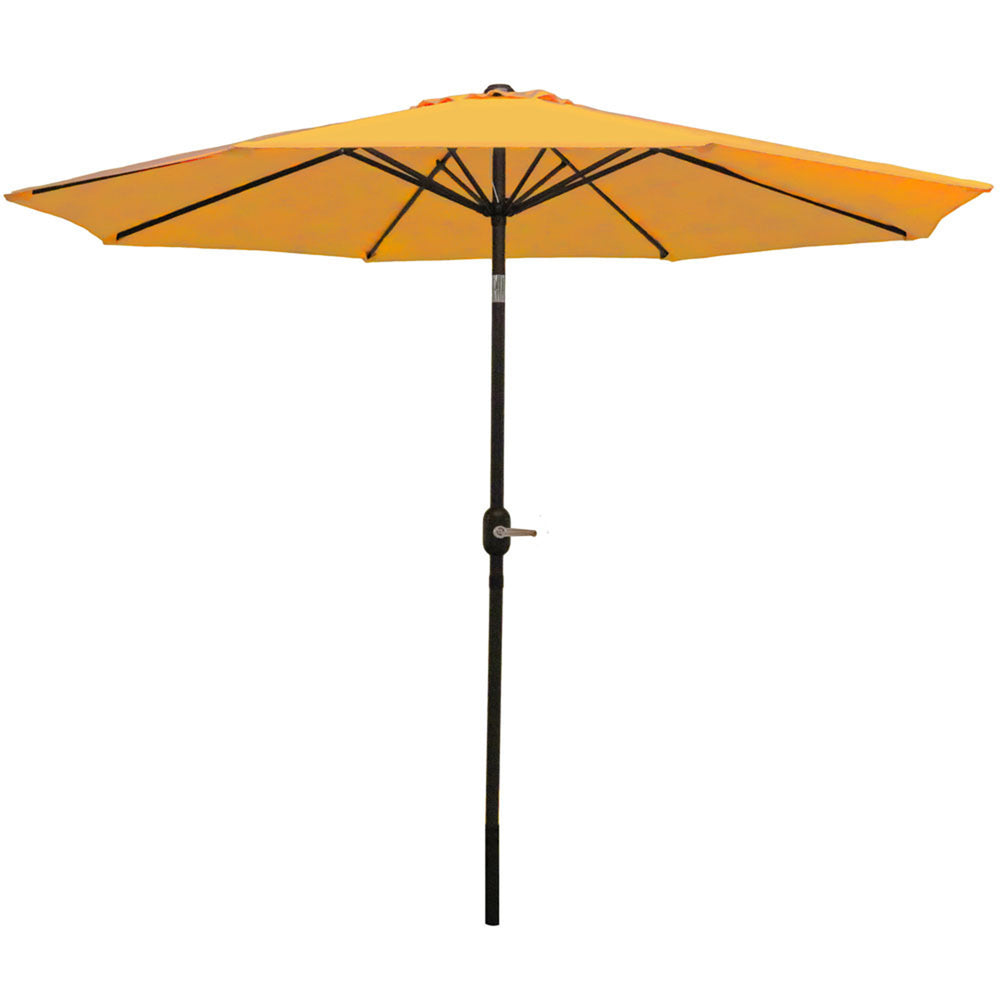 Sunnydaze Aluminum Patio Umbrella Gold tilt detail