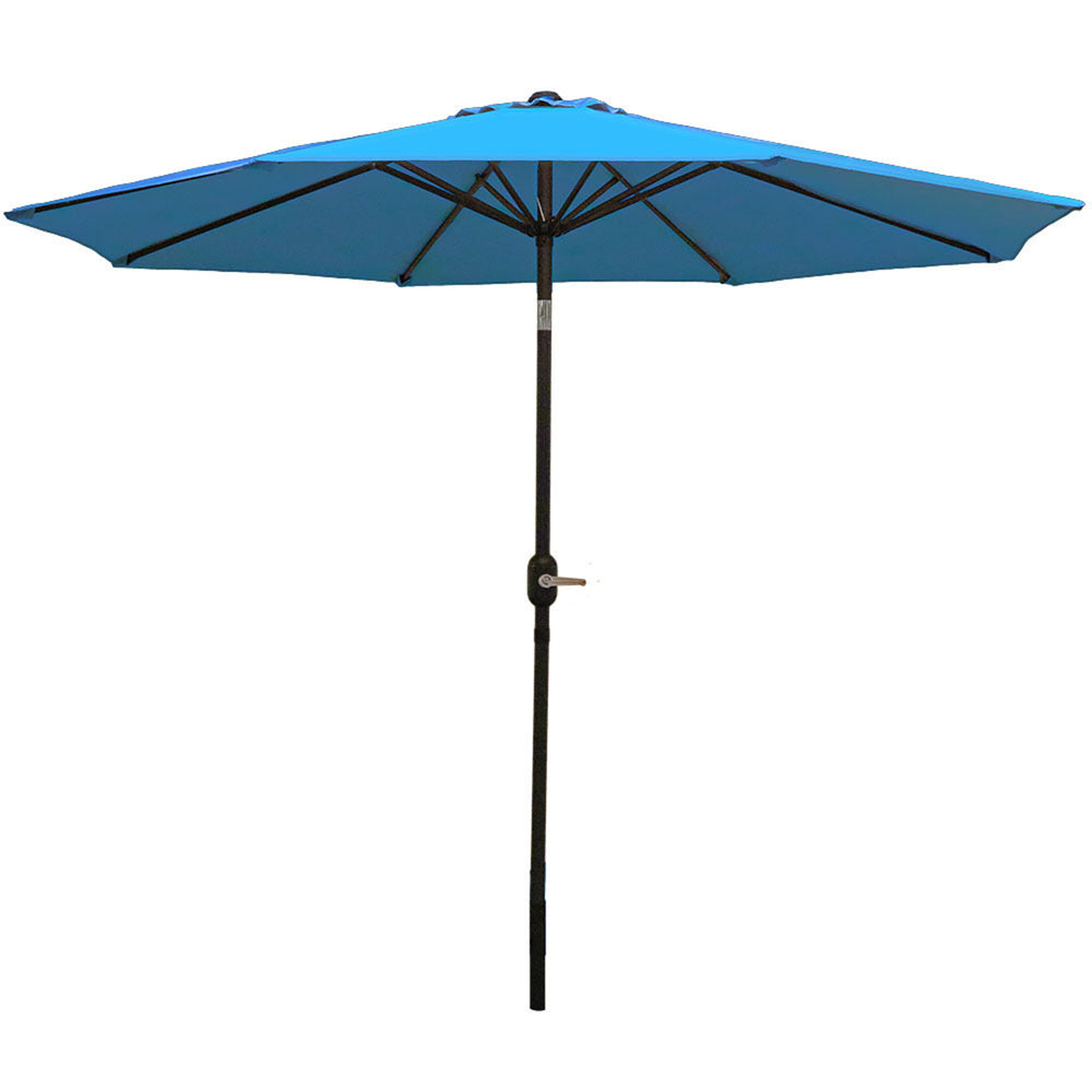 Sunnydaze Aluminum Patio Umbrella Turquoise canopy detail