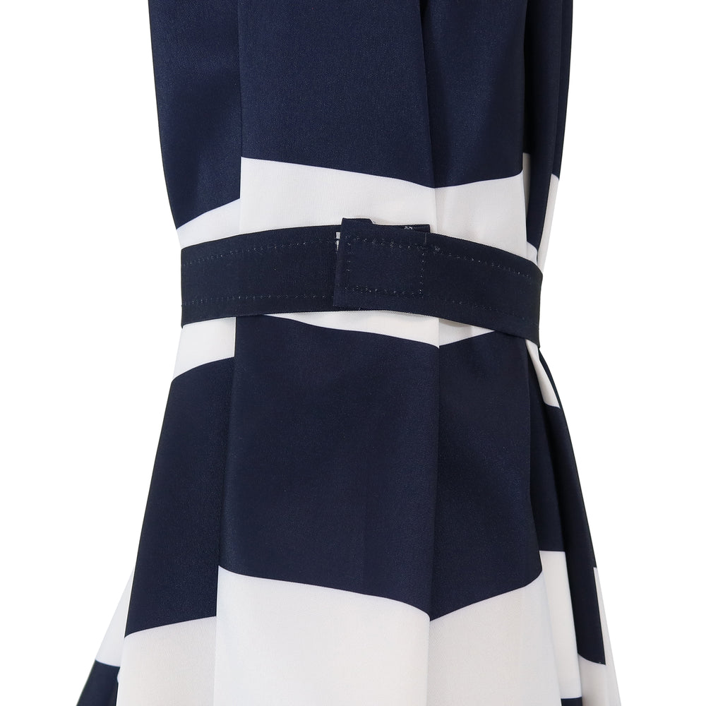 Sunnydaze Aluminum Patio Umbrella Navy Blue Stripe dimensions