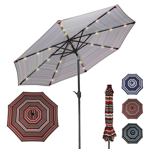 DirectDeals Sunnydaze Market Umbrella Awning Stripe product shot