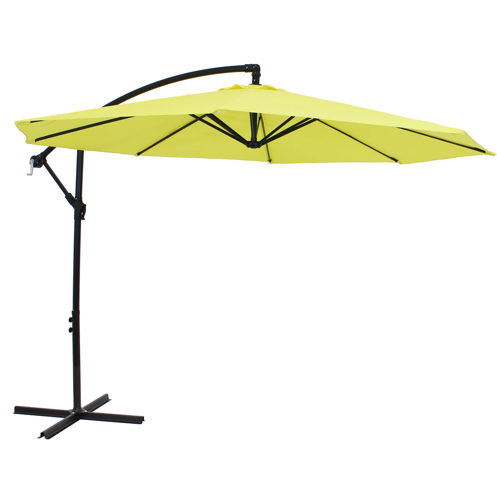 Sunnydaze 9.5 ft Offset Patio Umbrella Sunshine product shot