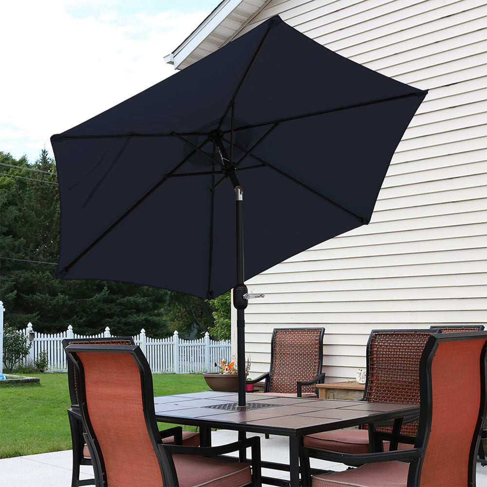 Sunnydaze Aluminum Patio Umbrella Blue 7.5ft product shot