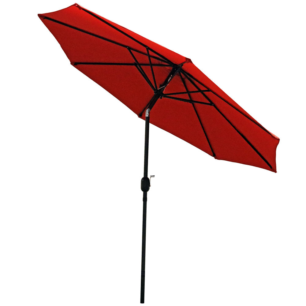 Sunnydaze Aluminum Patio Umbrella Burnt Orange dimensions
