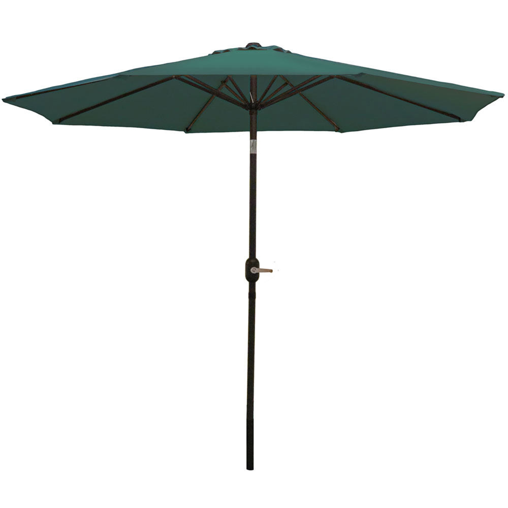 Sunnydaze Aluminum Patio Umbrella Green canopy detail