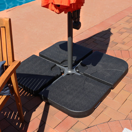 Sunnydaze Cantilever Offset Umbrella Base Plate Weights Square detail